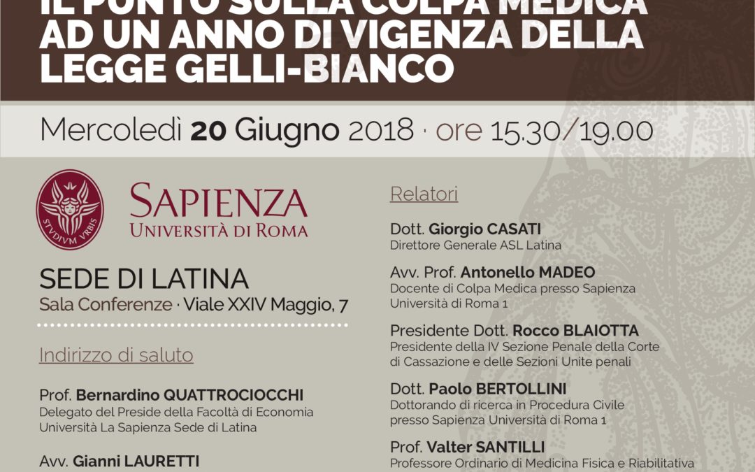 CONVEGNO UDICON LAZIO SUL DIRITTO ALLA SALUTE