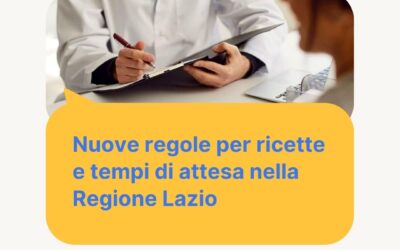 Nuove regole per ricette e tempi di attesa nella Regione Lazio